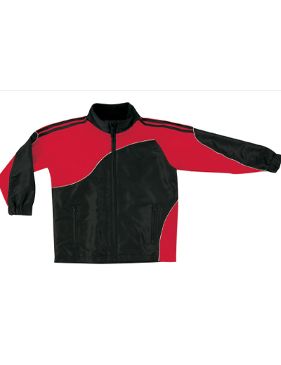 The Unlimited Edition Adult Sports Team Jacket is a 120gsm, full zip, team jacket. Black and Red. Great team wear from C-Force Textiles.