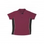 Unlimited Edition Womens Proform Polo-QP104_MaroonBlack