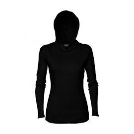 The Aurora Womens Lightweight Hoodie is a 200gsm, 100% cotton hoodie.  Great for Summer.  Available in Black.  Sizes 8 - 18.  Great summer branded hoodies.