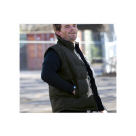  The Unlimited Edition Mens Alpine Puffer Vest is made from 100% polyester microfleece lining and 100% polyester outer. Available in Black & Navy. Sizes S-5XL.