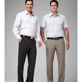 The Biz Collection Mens Classic Pleat Front Pant is a comfort fit, 65% polyester classic pant.  3 colours.  Great office work wear from Biz Collection.