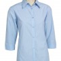 The Biz Collection Ladies Micro Check 3/4 Sleeve Shirt is a semi fitted, 50% cotton 3/4 sleeve shirt.  Great branded work shirts from Biz Collection.