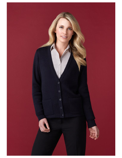 lc8008 Biz Collection Ladies Woolmix Cardigan The Biz Collection Ladies Woolmix Cardigan ia a wool, acrylic, modern fit cardigan. S - 2XL. Great work uniforms from Biz Collection.