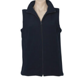 The Biz Collection Ladies Plain Microfleece Vest 100% polyester low pill fleece.  Available in Black & Navy.  sizes 8-24.