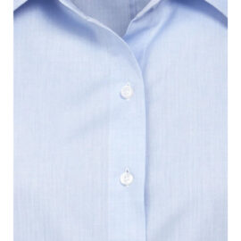 The Biz Collection Ladies Luxe 3/4 Sleeve Shirt is a 100% Cotton mini herringbone fabric.  Available in white & blue. Sizes 6-24.