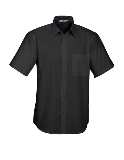The Biz Collection Mens Base Short Sleeve Shirt is made from 65% polyster, 35% cotton poplin fabric. Available in 3 colours. Sizes XS-5XL.