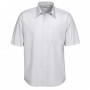 Biz Collection Mens Ambassador Short Sleeve Shirt-s251ms_silvergrey_725