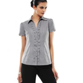 Biz Collection Ladies Edge Short Sleeve Shirt