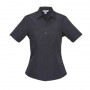 Biz Collection Ladies Bondi Short Sleeve Shirt-s306ls_charcoal_725