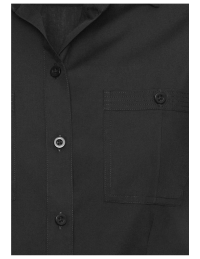 The Biz Collection Ladies Bondi Short Sleeve Shirt is 65% Polyester, 35% cotton. A semi fitted shirt. Available in 4 colours. Sizes 6-24.