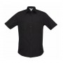 Biz Collection Mens Bondi Short Sleeve Shirt-s306ms_black_725