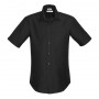 Biz Collection Mens Preston Short Sleeve Shirt -s312ms_preston-mens-ss-shirt_black_725