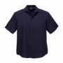 Biz Collection Mens Plain Oasis Short Sleeve Shirt-sh3603_10_navy_725