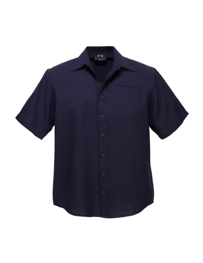 Biz Collection Mens Plain Oasis Short Sleeve Shirt