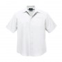 Biz Collection Mens Plain Oasis Short Sleeve Shirt-sh3603_1_white_725
