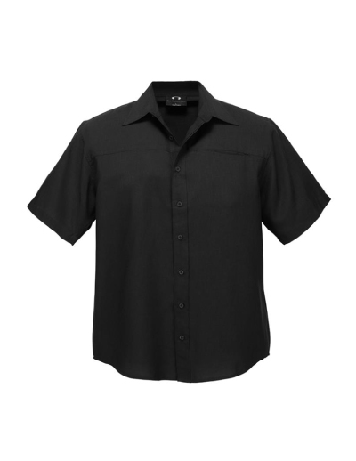 Biz Collection Mens Plain Oasis Short Sleeve Shirt