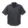 sBiz Collection Mens Plain Oasis Short Sleeve Shirt-h3603_48_charcoal_725