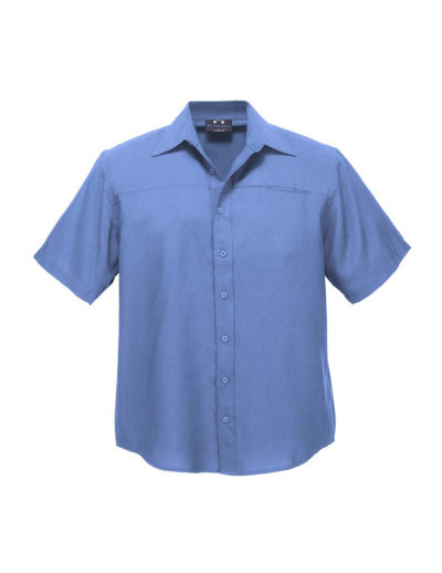 Biz Collection Mens Plain Oasis Short Sleeve Shirt