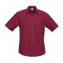 Biz Collection Mens Plain Oasis Short Sleeve Shirt-sh3603_cherry_725