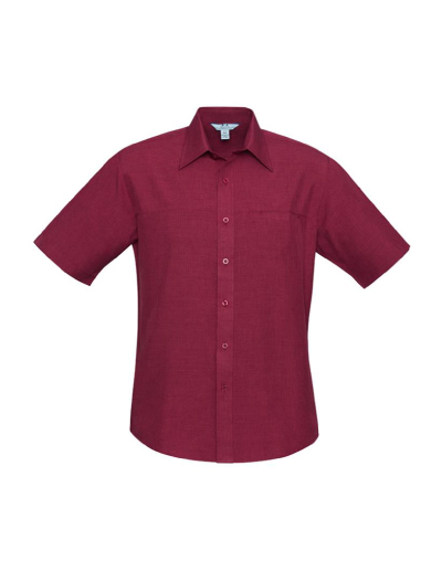 Biz Collection Mens Plain Oasis Short Sleeve Shirt
