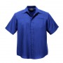 Biz Collection Mens Plain Oasis Short Sleeve Shirt-sh3603_electricblue_725