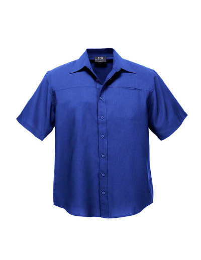 Biz Collection Mens Plain Oasis Short Sleeve Shirt