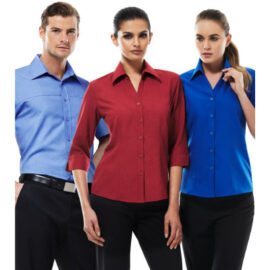 The Biz Collection Ladies Plain Oasis 3/4 Sleeve Shirt is a Biz Comfortcool performance shirt.  Classic fit.  9 colours.  Great shirts from Biz Collection.
