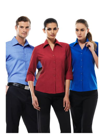 The Biz Collection Ladies Plain Oasis 3/4 Sleeve Shirt is a Biz Comfortcool performance shirt.  Classic fit.  9 colours.  Great shirts from Biz Collection.