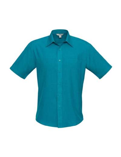 Biz Collection Mens Plain Oasis Short Sleeve Shirt