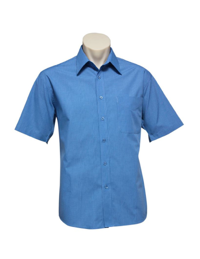 Biz Collection Mens Micro Check Long Sleeve Shirt
