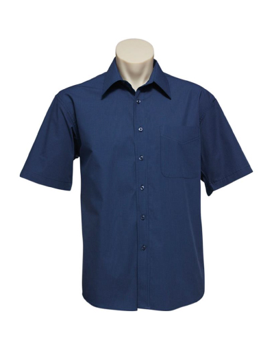 Biz Collection Mens Micro Check Long Sleeve Shirt