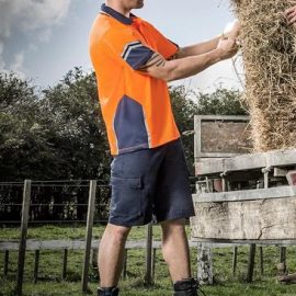 The Syzmik Hi Vis Squad Polo is a short sleeve polo is a polyester, breathable hi vis polo shirt.  2 colours.  XS - 7XL.  Great branded hi vis short sleeve polos.