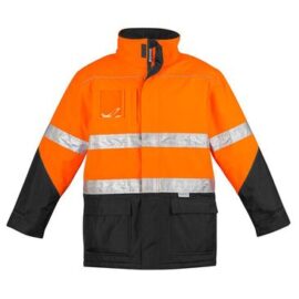 The Syzmik Hi Vis Storm Jacket is a quilt lined jacket with reflective tape.  4 colours.  Internal pocket.  Great hi vis jackets for your team.