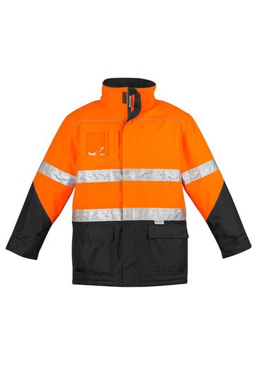 The Syzmik Hi Vis Storm Jacket is a quilt lined jacket with reflective tape.  4 colours.  Internal pocket.  Great hi vis jackets for your team.
