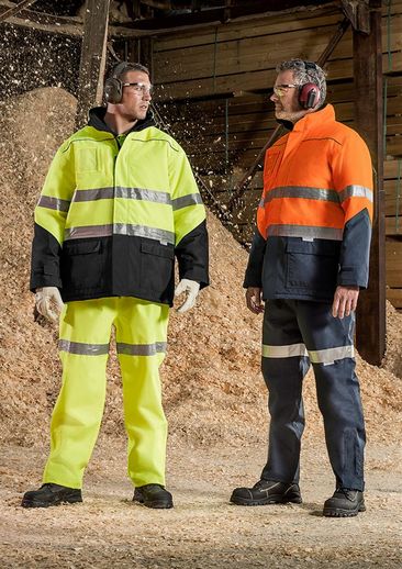 zj350 Syzmik Hi Vis Storm Jacket - Promotrenz The Syzmik Hi Vis Storm Jacket is a quilt lined jacket with reflective tape.  4 colours.  Internal pocket.  Great hi vis jackets for your team.