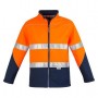 zj353 Syzmik Unisex Hi Vis Taped Soft Shell Jacket Orange/Navy – Promotrenz
