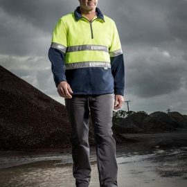 The Syzmik Hi Vis Fleece Jumper is a hoop taped, 390gsm fleece jumper.  2 colours.  S - 7XL.  Great branded hi vis fleece jumpers and workwear from Syzmik.
