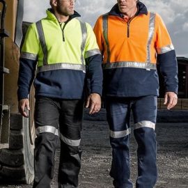 The Syzmik Hi Vis Fleece Jumper is a shoulder taped, 390gsm anti pill fleece jumper.  2 colours.  S - 7XL.  Great branded hi vis jumpers from Syzmik.