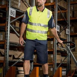 The Syzmik Unisex Hi Vis Basic Vest is a 100% polyester vest with retroreflective 3M tape.  Quick release.  XS - 7XL.  Orange & Yellow available.