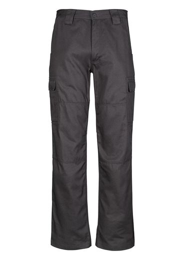 The Syzmik Mens Drill Cargo Pant is a multi pocket cargo pant. Navy, Charcoal and Black. 280gsm pre shrunk cotton drill. Great branded workwear from Syzmik