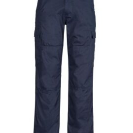 The Syzmik Mens Drill Cargo Pant is a multi pocket cargo pant.  Navy, Charcoal and Black.  280gsm pre shrunk cotton drill.  Great branded workwear from Syzmik