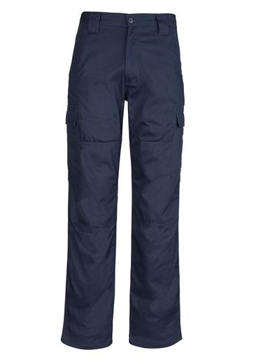 The Syzmik Mens Drill Cargo Pant is a multi pocket cargo pant. Navy, Charcoal and Black. 280gsm pre shrunk cotton drill. Great branded workwear from Syzmik