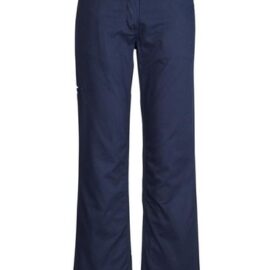 The Syzmik Womens Plain Utility Pant is a 100% 280gsm mid weight cotton drill pant.  Navy or Black. Great womens Syzmik workwear.