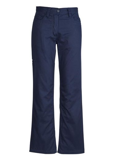 The Syzmik Womens Plain Utility Pant is a 100% 280gsm mid weight cotton drill pant. Navy or Black. Great womens Syzmik workwear.