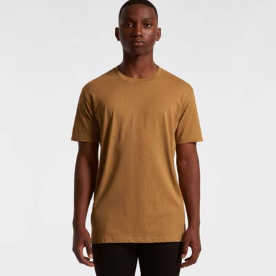 The AS Colour Staple Tee is a 180GSM, 100% cotton mens tee.  Available in over 70 colours.  Sizes S - 3XL.  Great branded printed AS Colour mens tees.