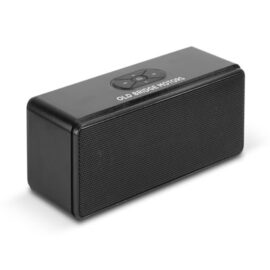 The Trends Collection Quantum Bluetooth Speaker is a luxury bluetooth speaker.  In Silver or Black.  Various branding options.  Great branded corporate gift.