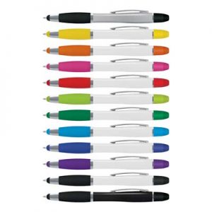 107716 TRENDS Vistro Multifunction Pen The Trends Vistro Multifunction Pen is a twist action plastic and metal ball pen. 12 colours available. Great branded promotional pen product.