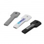 The Trends Collection Flash Key USB 4GB Drive is a key shaped flash drive with 4gb of memory.  In Silver, White & Black.  Great branded promo product.