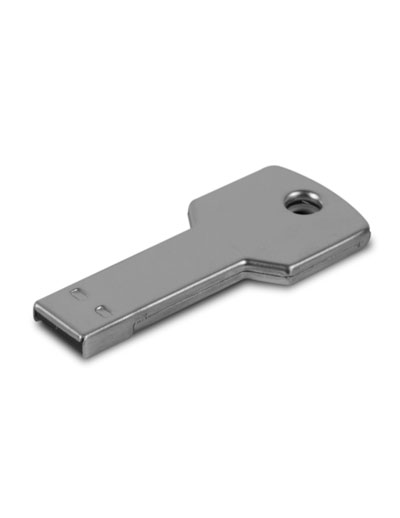The Trends Collection Flash Key USB 4GB Drive is a key shaped flash drive with 4gb of memory.  In Silver, White & Black.  Great branded promo product.
