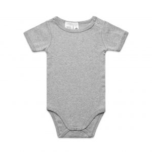 The AS Colour Mini Me One Piece is a 220gsm 100% cotton onesie.  6 colours available.  Sizes 0 - 3 months to 18 - 24 months.  Great kids branded apparel.